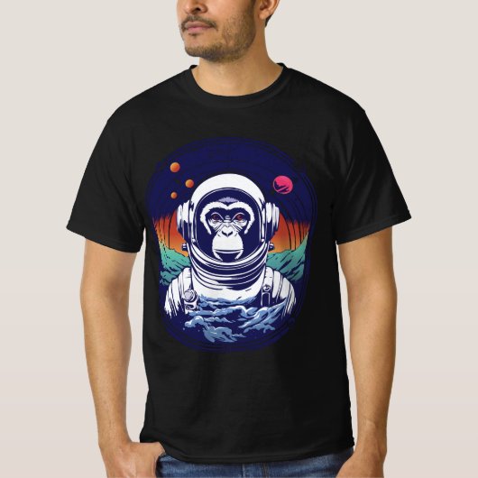Space Monkey Astronaut T-shirt (Voorkant)