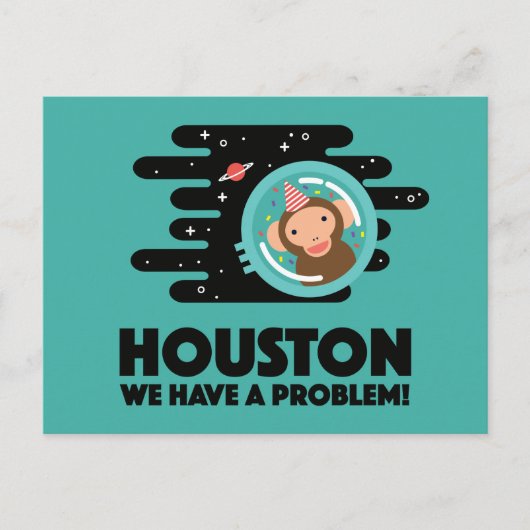 Space Monkey Briefkaart (Voorkant)