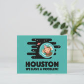 Space Monkey Briefkaart (Staand voorkant)