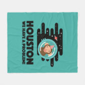 Space Monkey Fleece Deken (Voorkant (Horizontaal))