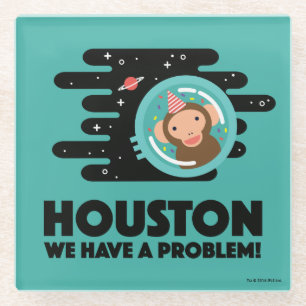 Space Monkey Glazen Onderzetter