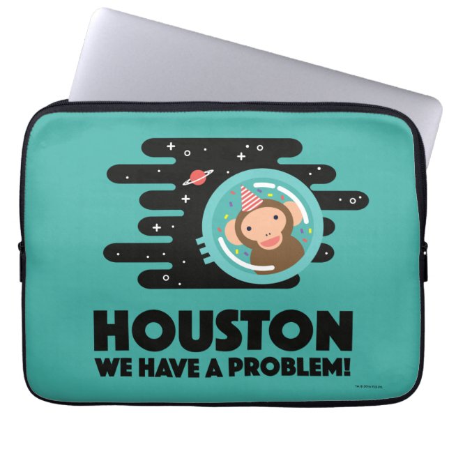 Space Monkey Laptop Sleeve (Voorkant)