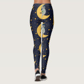 Space Monkey Patroon Leggings (Achterkant)