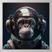 Space Monkey Poster (Voorkant)