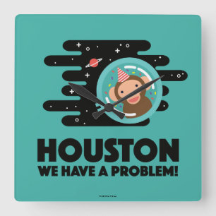 Space Monkey Vierkante Klok