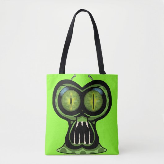 Space Monster Canvas tas (Voorkant)
