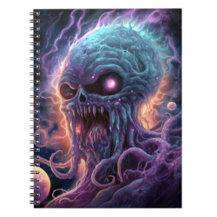 Space Monster Horror Art Notitieboek