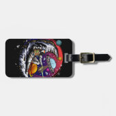 Space Moon Cheese Bagagelabel (Voorkant horizontaal)