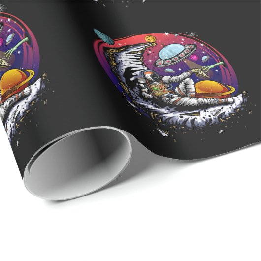 Space Moon Cheese Cadeaupapier (Rol Hoek)