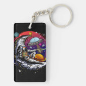 Space Moon Cheese Sleutelhanger (achterkant)