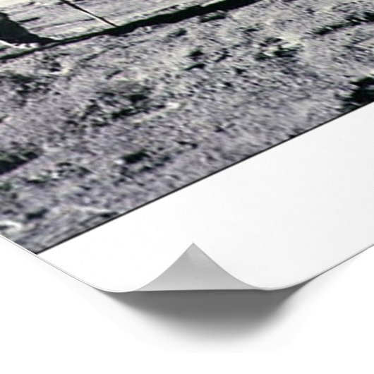 Space Moon Landing Poster (Hoek)