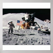 Space Moon Landing Poster (Voorkant)