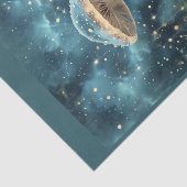 Space Mushroom in een sterrenstelsel Tissuepapier (Detail)