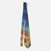 Space Nebula blue Alcohol Inkt art. Stropdas (Achterkant)