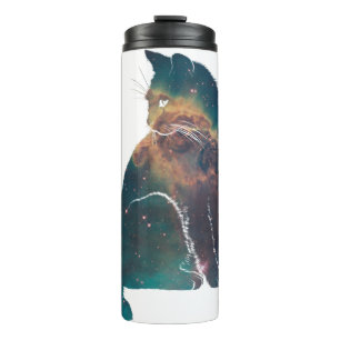 Space Nebula Cat Thermosbeker