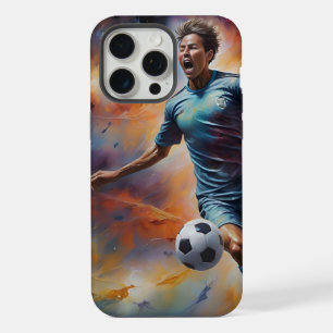 Space Nebula Soccer Shot iPhone 15 Pro Max Hoesje
