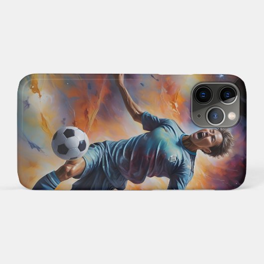 Space Nebula Voetbal Schot Case-Mate iPhone Case (Achterkant (horizontaal))