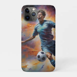 Space Nebula Voetbal Schot iPhone 11 Pro Hoesje