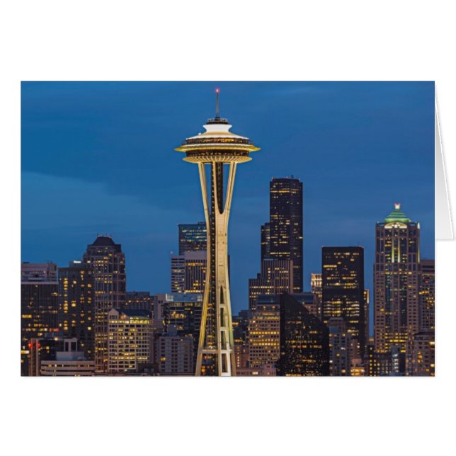 Space Needle et le centre de Seattle (Devant horizontal)