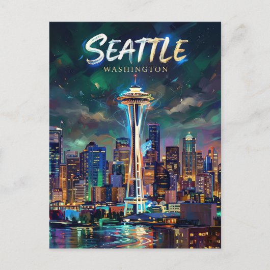 Space Needle VS Briefkaart (Voorkant)