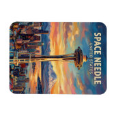 Space Needle Washington State Magneet (Horizontaal)