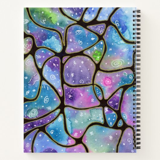 Space Neurographic Bullet Journal Notitieboek (Achterkant)