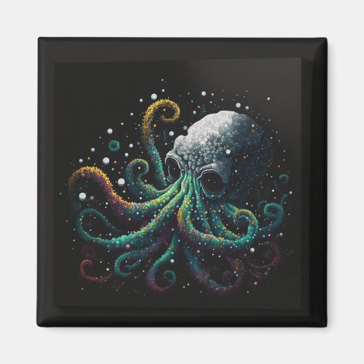 Space Octopus Magneet (Voorkant)