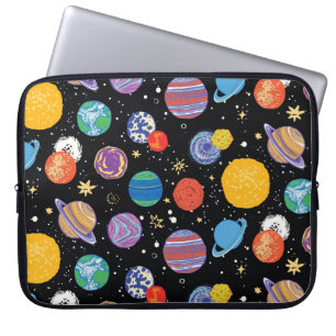 Space Odyssey: planetair patroon Laptop Sleeve