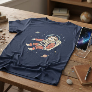Space Out Sloth — Schattige Astronaut Luiaard T-shirt