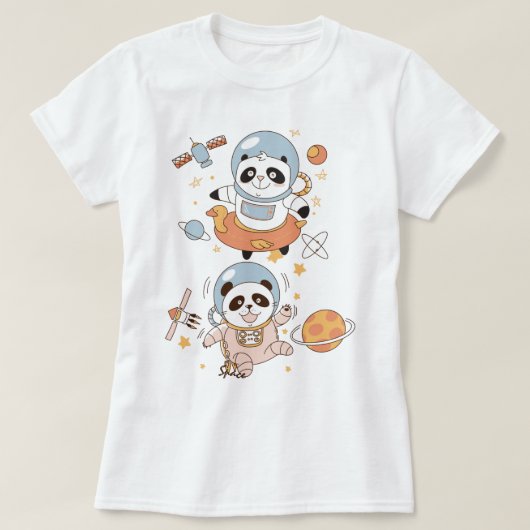 Space Pandas T-Shirt (Design voorkant)