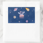 Space Party Collectie! Rechthoekige Sticker (Tas)