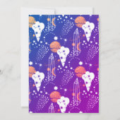 Space Party | Geboorte Uitnodiging (Achterkant)