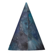 Space Party Pet Aangepaste naam Galaxy Stars Feesthoedjes (Achterkant)