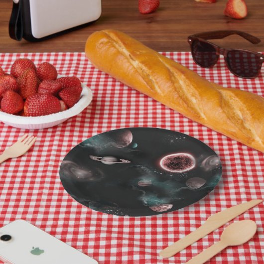 Space Pattern  Papieren Bordje (Picknick)