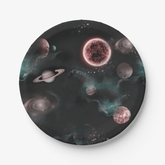 Space Pattern  Papieren Bordje (Voorkant)