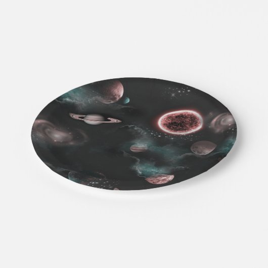 Space Pattern  Papieren Bordje (Gekanteld)