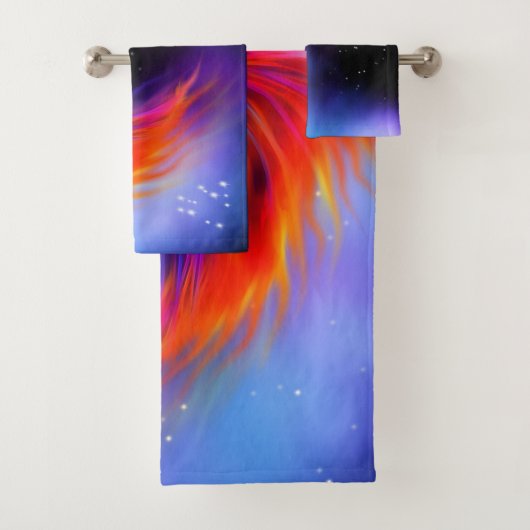Space Phoenix Nebula Bad Handdoek (Insitu)