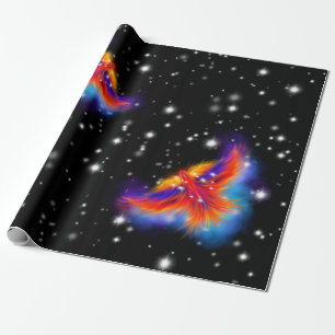 Space Phoenix Nebula Cadeaupapier