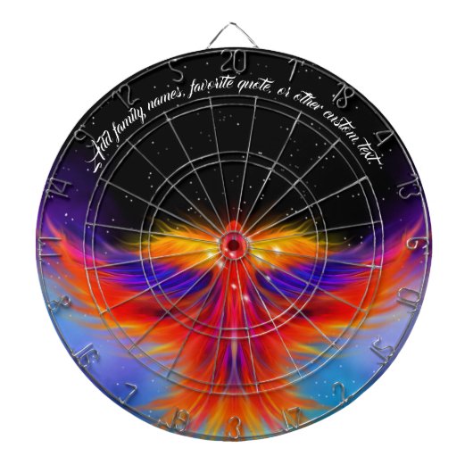 Space Phoenix Nebula Dartbord (Voorkant)