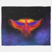 Space Phoenix Nebula Fleece Deken (Voorkant (Horizontaal))