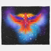 Space Phoenix Nebula Fleece Deken (Voorkant (Horizontaal))