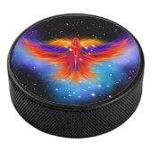 Space Phoenix Nebula Hockey Puck (3/4)