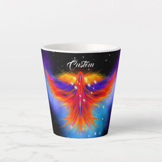 Space Phoenix Nebula Latte Mok (Voorkant)