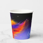 Space Phoenix Nebula Papieren Bekers (Voorkant)