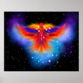 Space Phoenix Nebula Poster (Voorkant)