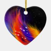 Space Phoenix Wing Keramisch Ornament (Voorkant)