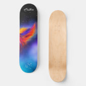 Space Phoenix Wing Nebula Skateboard (Voorkant)