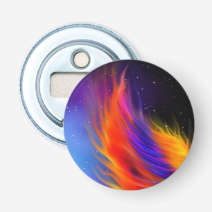 Space Phoenix Wings Button Flesopener