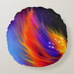 Space Phoenix Wings Rond Kussen