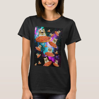 Space Pizza Cat Astronaut Kitten Sarcasm Food Gala T-shirt